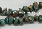 CNI19 16 inches 6*8mm - 8*12mm nuggets natural imperial jasper chip beads