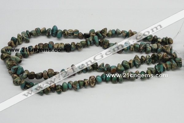 CNI19 16 inches 6*8mm - 8*12mm nuggets natural imperial jasper chip beads