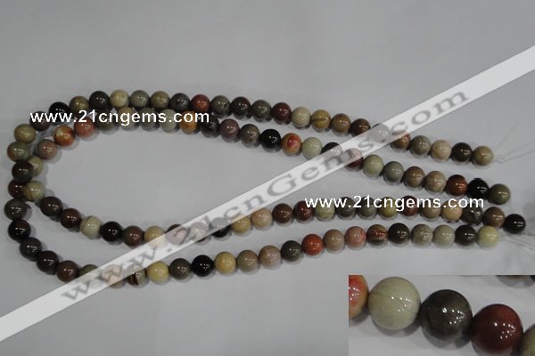 CNI202 15.5 inches 8mm round imperial jasper beads wholesale