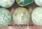 CNI369 15.5 inches 10mm round blue impression jasper beads