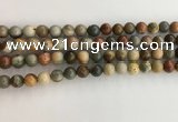 CNI370 15.5 inches 6mm round American picture jasper beads