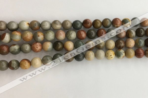 CNI370 15.5 inches 6mm round American picture jasper beads