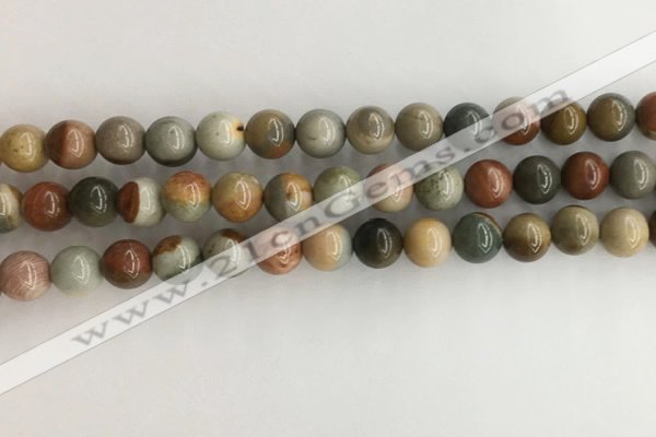 CNI371 15.5 inches 8mm round American picture jasper beads