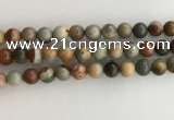 CNI372 15.5 inches 10mm round American picture jasper beads