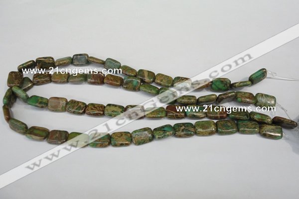 CNI40 15.5 inches 10*14mm rectangle natural imperial jasper beads