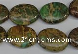 CNI42 15.5 inches 15*20mm oval natural imperial jasper beads