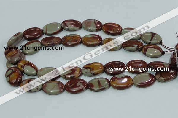 CNJ07 15.5 inches 18*25mm oval natural noreena jasper beads