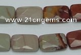 CNJ12 15.5 inches 13*18mm faceted rectangle natural noreena jasper beads