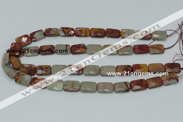 CNJ12 15.5 inches 13*18mm faceted rectangle natural noreena jasper beads