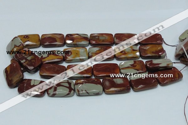 CNJ14 15.5 inches 22*30mm faceted rectangle natural noreena jasper beads