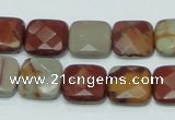 CNJ15 15.5 inches 15*15mm faceted square natural noreena jasper beads