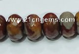 CNJ25 15.5 inches 12*18mm faceted rondelle natural noreena jasper beads