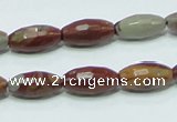 CNJ27 15.5 inches 8*16mm faceted rice natural noreena jasper beads