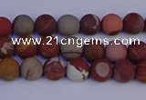 CNJ300 15.5 inches 4mm round matte noreena jasper beads wholesale