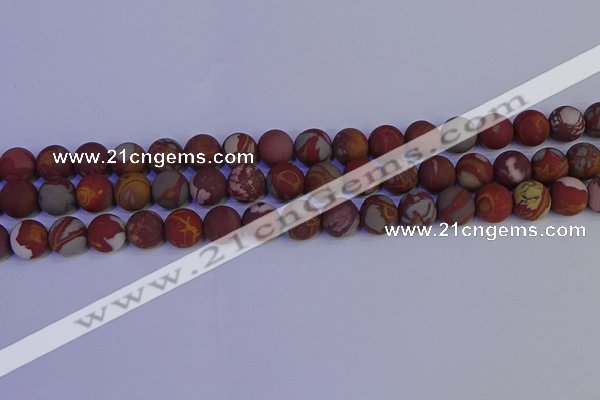 CNJ303 15.5 inches 10mm round matte noreena jasper beads wholesale