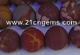 CNJ305 15.5 inches 14mm round matte noreena jasper beads wholesale