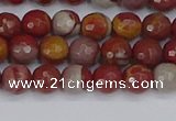 CNJ309 15.5 inches 6mm faceted round noreena jasper beads