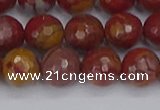 CNJ311 15.5 inches 10mm faceted round noreena jasper beads