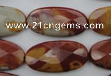 CNJ51 15.5 inches 15*30mm faceted oval noreena jasper beads