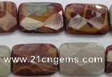 CNJ55 15.5 inches 18*25mm faceted rectangle noreena jasper beads