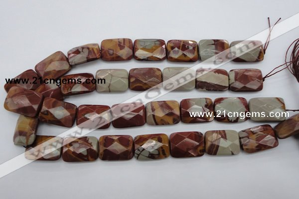 CNJ55 15.5 inches 18*25mm faceted rectangle noreena jasper beads