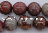 CNJ57 15.5 inches 16mm round noreena jasper beads wholesale