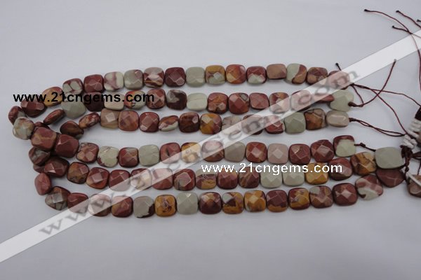 CNJ58 15.5 inches 12*12mm faceted square noreena jasper beads