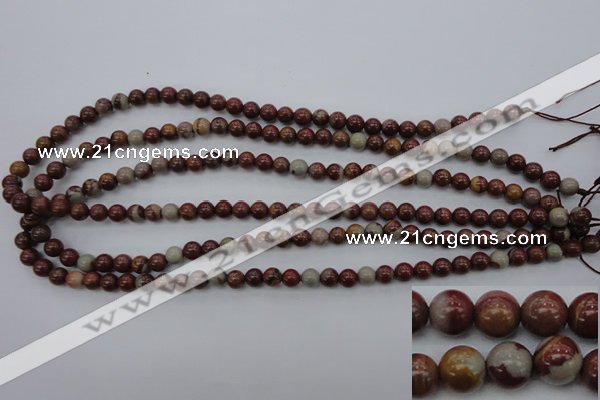 CNJ66 15.5 inches 6mm round noreena jasper beads wholesale