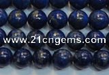 CNL1050 15.5 inches 7.5mm - 8mm round B grade natural lapis lazuli beads