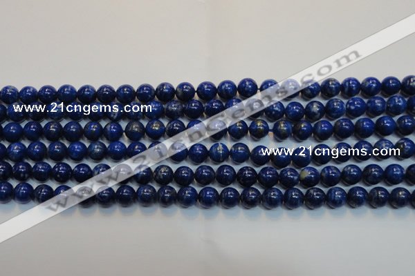 CNL1051 15.5 inches 7.5mm - 8mm round B+ grade natural lapis lazuli beads