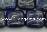 CNL1130 15.5 inches 18*18mm square lapis lazuli gemstone beads