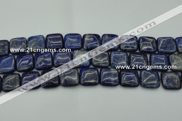 CNL1130 15.5 inches 18*18mm square lapis lazuli gemstone beads