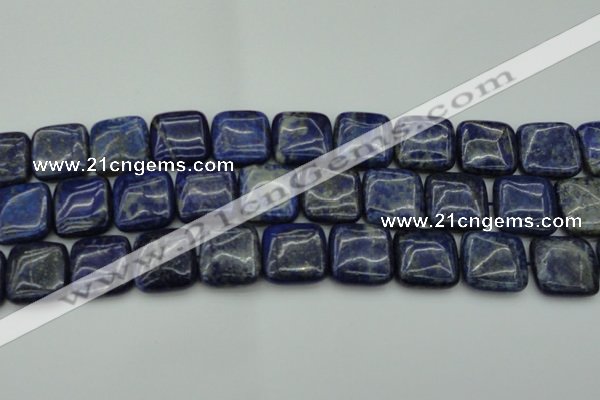 CNL1130 15.5 inches 18*18mm square lapis lazuli gemstone beads