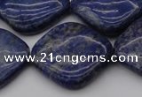 CNL1137 15.5 inches 25*25mm diamond lapis lazuli gemstone beads