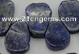 CNL1153 Top drilled 15*20mm - 18*25mm freeform lapis lazuli beads