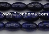 CNL1158 15.5 inches 10*16mm rice lapis lazuli gemstone beads