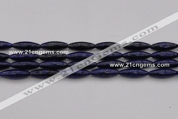 CNL1159 15.5 inches 10*30mm rice lapis lazuli gemstone beads