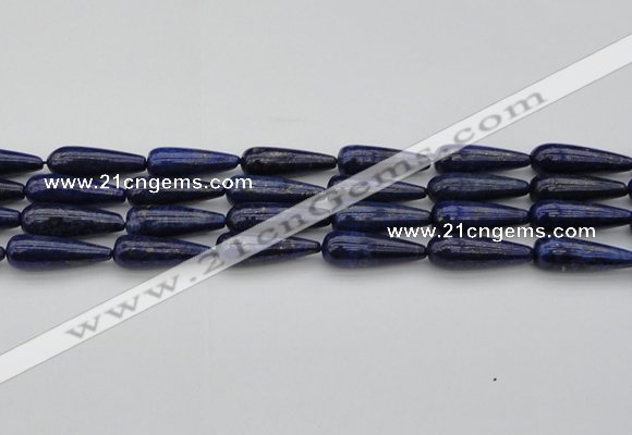 CNL1161 15.5 inches 10*30mm teardrop lapis lazuli gemstone beads