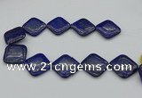 CNL1163 15.5 inches 35*35mm diamond lapis lazuli beads wholesale