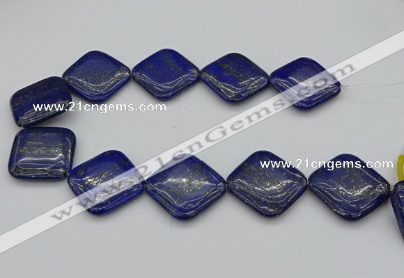 CNL1163 15.5 inches 35*35mm diamond lapis lazuli beads wholesale