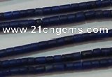 CNL1202 15.5 inches 0.8*1mm tube natural lapis lazuli beads