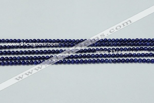 CNL1251 15.5 inches 4mm round natural lapis lazuli beads