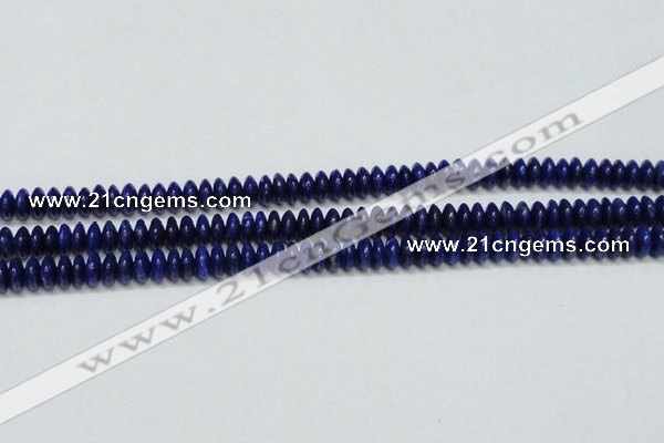 CNL1261 15.5 inches 4*8mm rondelle natural lapis lazuli beads