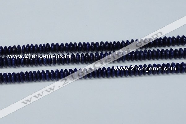 CNL1262 15.5 inches 4*10mm rondelle natural lapis lazuli beads