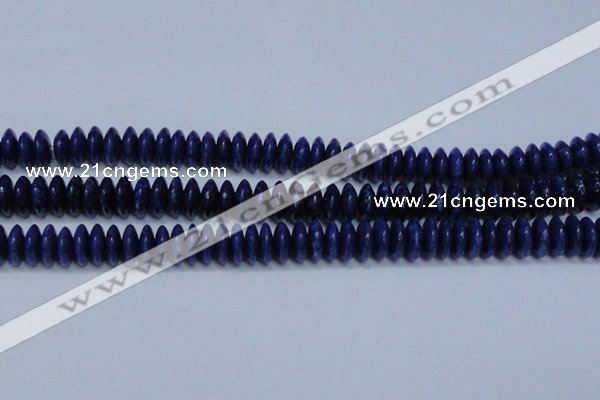 CNL1263 15.5 inches 5*12mm rondelle natural lapis lazuli beads