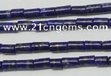 CNL1269 15.5 inches 3*6mm tube natural lapis lazuli beads