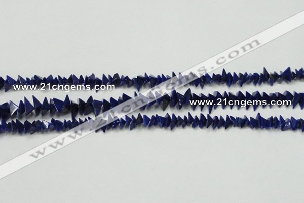 CNL1273 15.5 inches 4*6mm - 5*8mm pyramid natural lapis lazuli beads