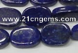 CNL1278 15.5 inches 13*18mm oval natural lapis lazuli beads