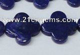 CNL1283 15.5 inches 20mm flower natural lapis lazuli beads