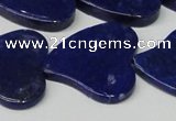 CNL1291 15.5 inches 31*33mm heart natural lapis lazuli beads